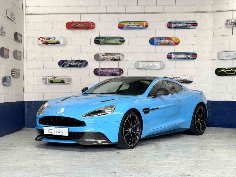Aston Martin Vanquish baby blue